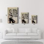 Wallity SPR-1353 Pintura Decorativa de Vidrio Templado Multicolor 46 x 72 cm